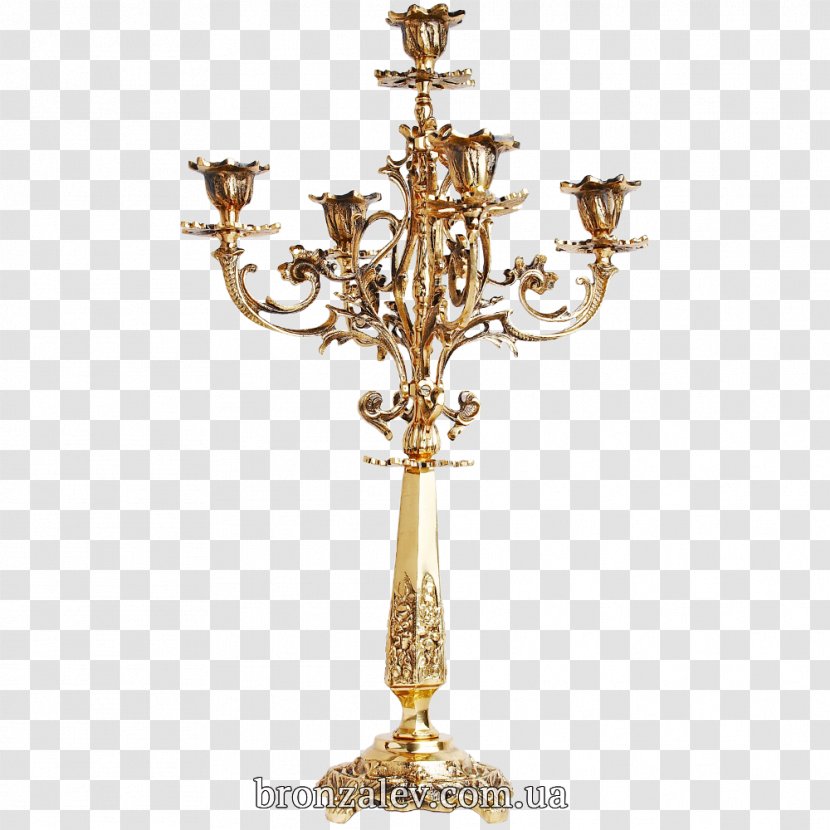 Candlestick Candelabra Bronze Brass - Candle Transparent PNG