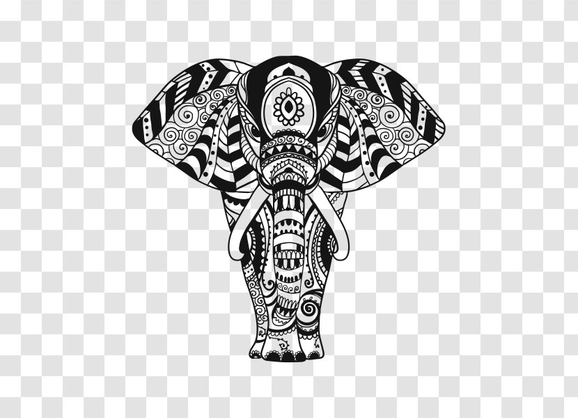 Indian Elephant Ornament Pattern - Asian Transparent PNG