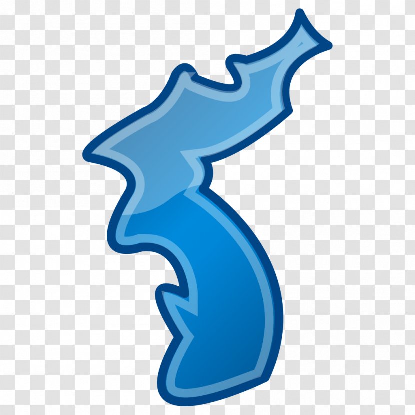 South Korea Korean Peninsula - Electric Blue - Illustrator Transparent PNG