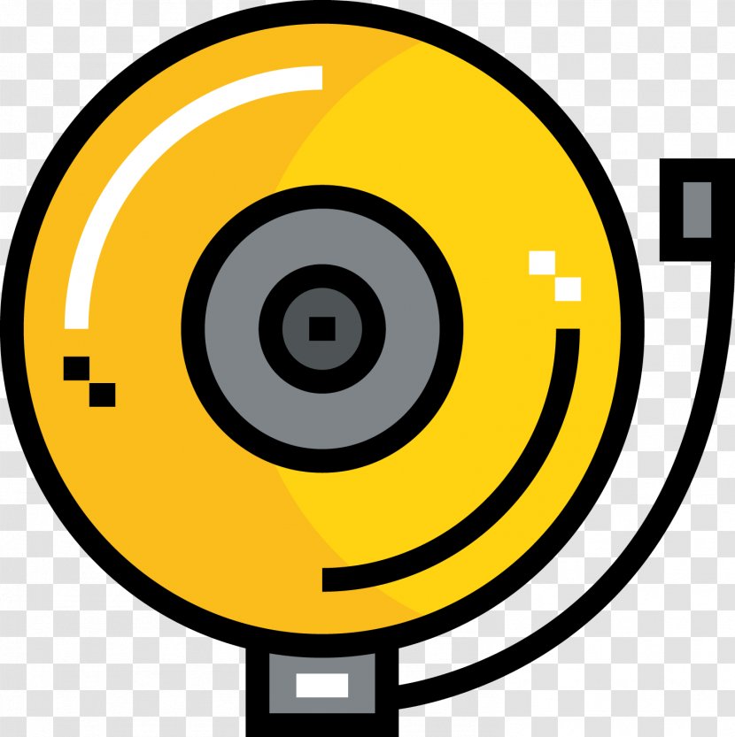 Bell Alarm Device Icon - Symbol - Yellow Transparent PNG