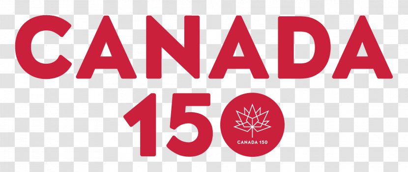 Logo T-shirt Brand 150th Anniversary Of Canada - Red Transparent PNG