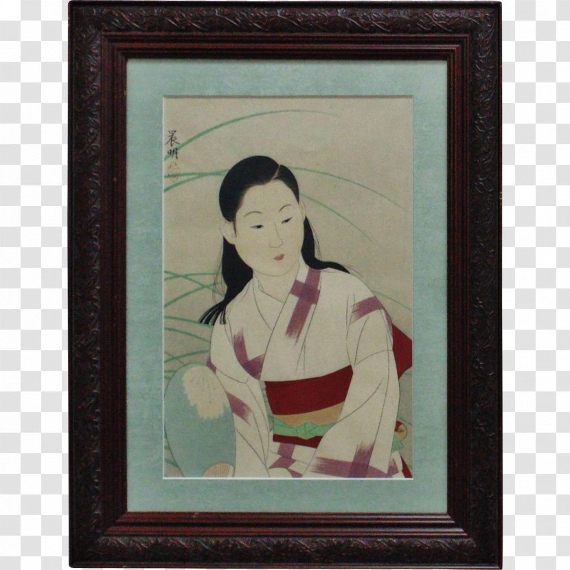 Modern Art Picture Frames Portrait Geisha - Paint Transparent PNG