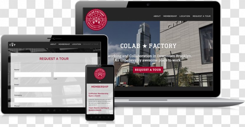 B. Martin Studio CoLab-Factory Brooklyn Web Design Product - B - Flag Pull Element Transparent PNG