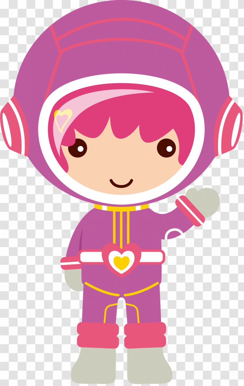 Clip Art Astronaut Spacecraft Outer Space - Heart Transparent PNG