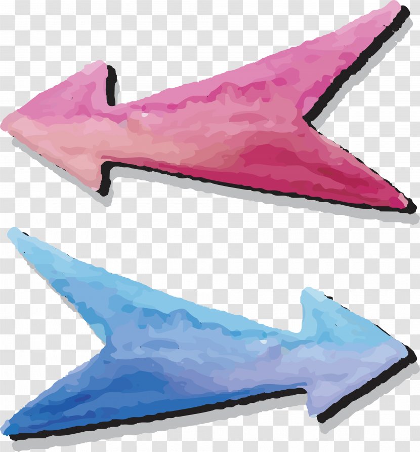 Arrow Watercolor Painting Arah - Fish Transparent PNG