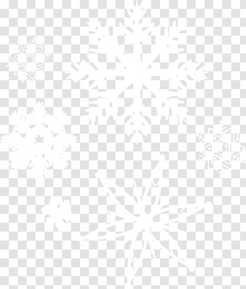 White Textile Black Angle Pattern - Area - Creative Snowflake Snow Transparent PNG