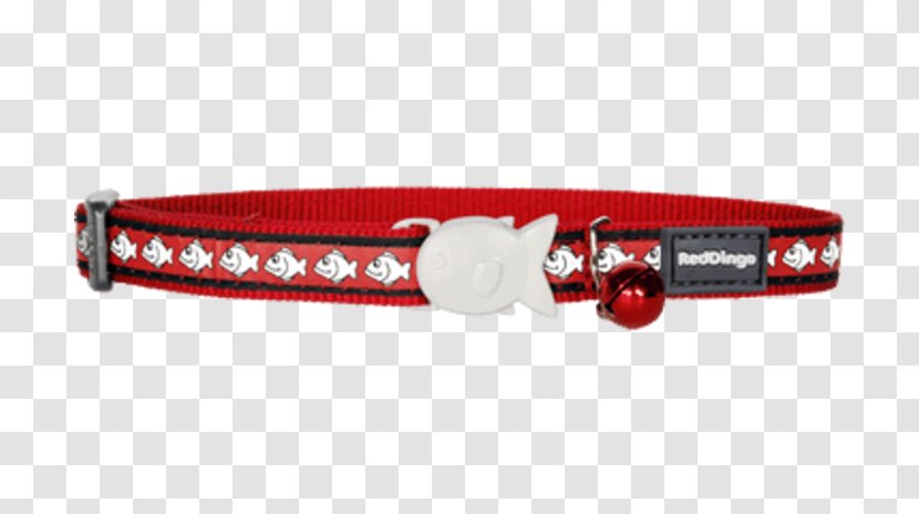 Cat Dingo Collar Dog Leash - Fish - Red Transparent PNG