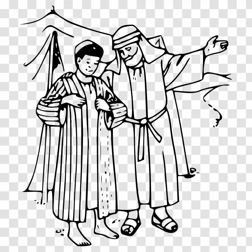Coat Of Many Colors Joseph And The Amazing Technicolor Dreamcoat Coloring Book Bible Story - Head Transparent PNG