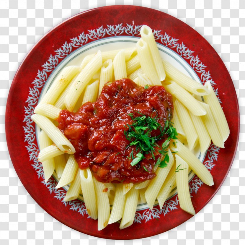 Spaghetti Alla Puttanesca Pasta Al Pomodoro Taglierini Pane Sala Marinara Sauce - Bucatini - Noodles Plate Transparent PNG