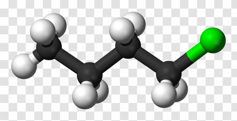 1-Chlorobutane Molecule Chemical Substance Butanethiol Compound - Physical Structure Transparent PNG