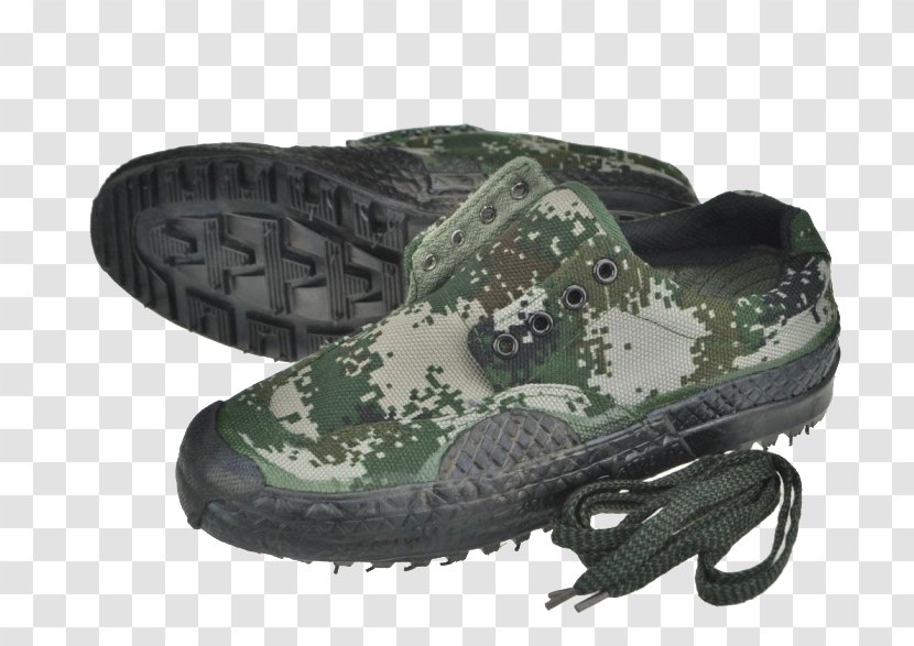 Military Camouflage Shoe - Resource - Shoes Transparent PNG