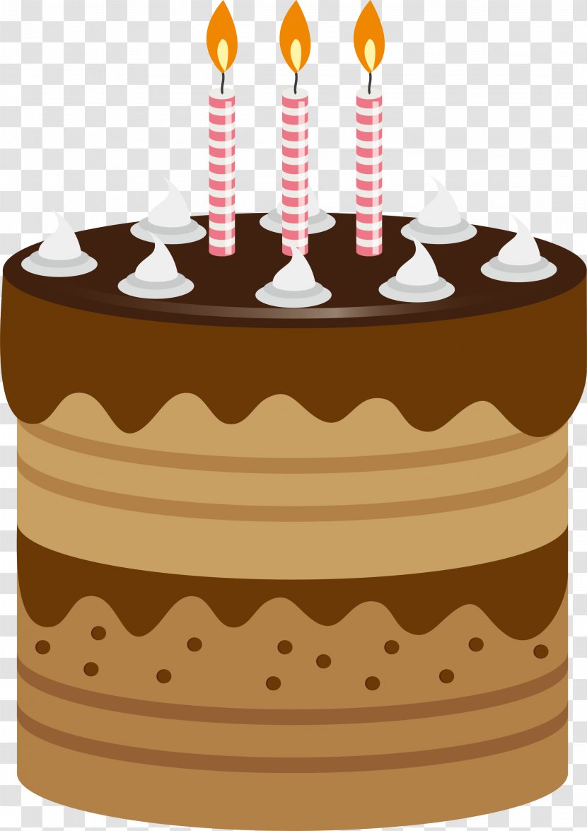 Birthday Cake Torte Chocolate - Pasteles - Chestnut Transparent PNG