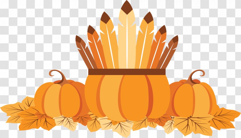 Thanksgiving Calabaza Pumpkin Clip Art - Orange - Decorating Element Transparent PNG