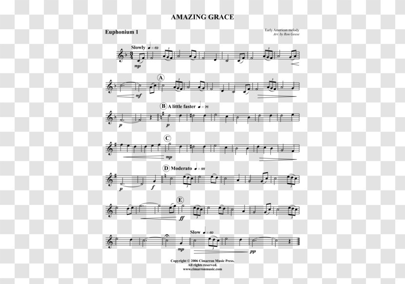 Tenor Saxophone The Washington Post Alto - Flower - Amazing Grace Transparent PNG