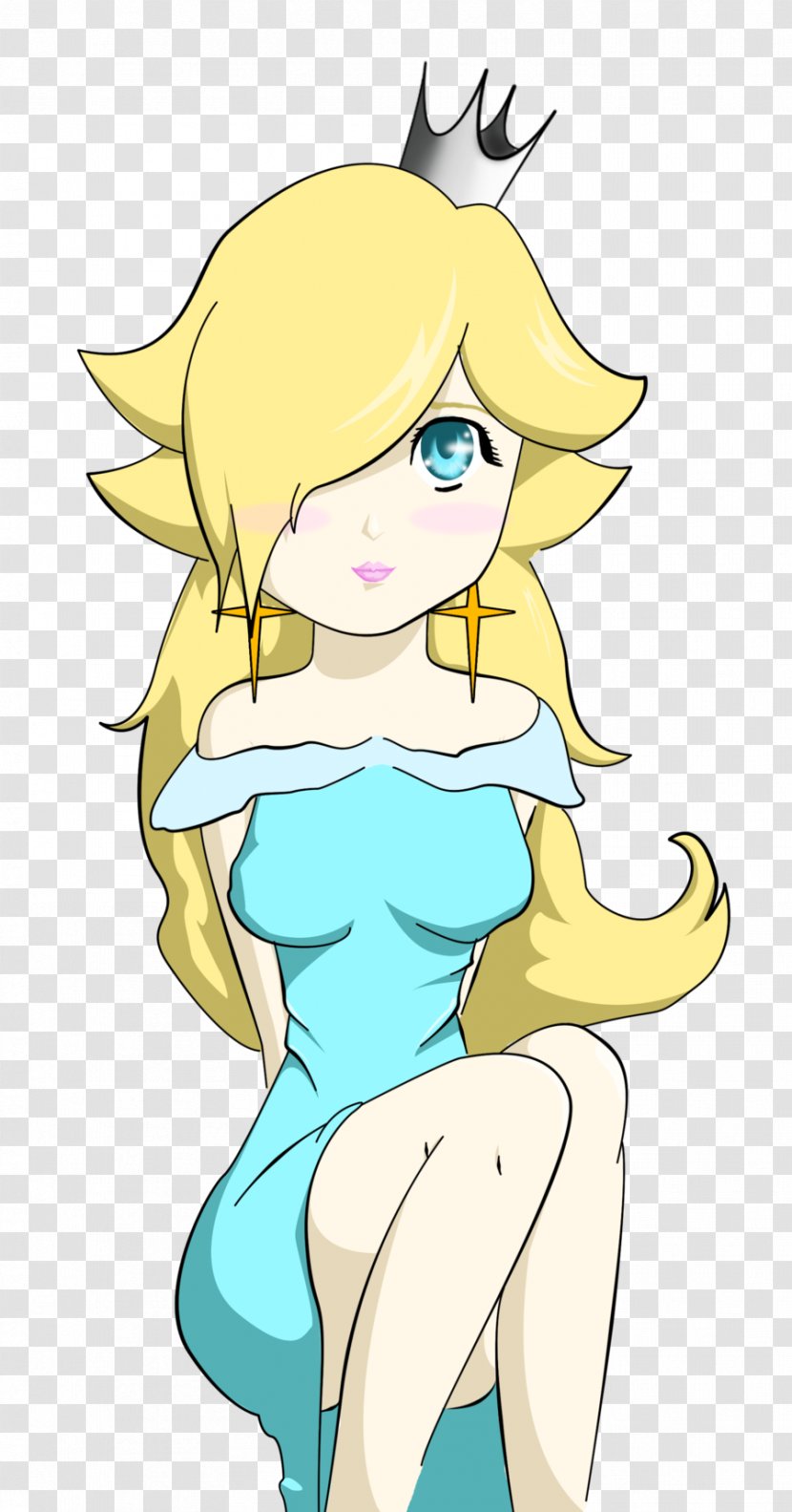 Rosalina Nintendo Cartoon Clip Art - Watercolor - Coffee Stains Transparent PNG