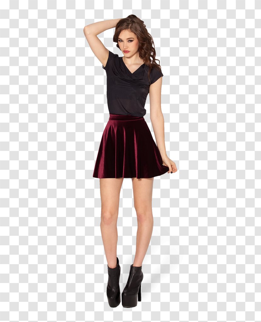 Skirt Dress Velvet Clothing Sizes - Miniskirt Transparent PNG