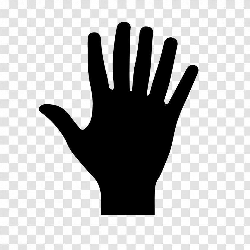 Finger Thumb Digit Hand Arm - Black And White Transparent PNG