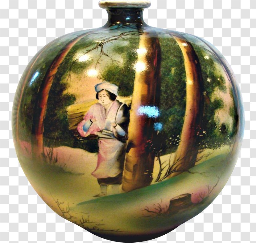 Vase Porcelain Decorative Arts Ruby Lane Antique - Artifact Transparent PNG