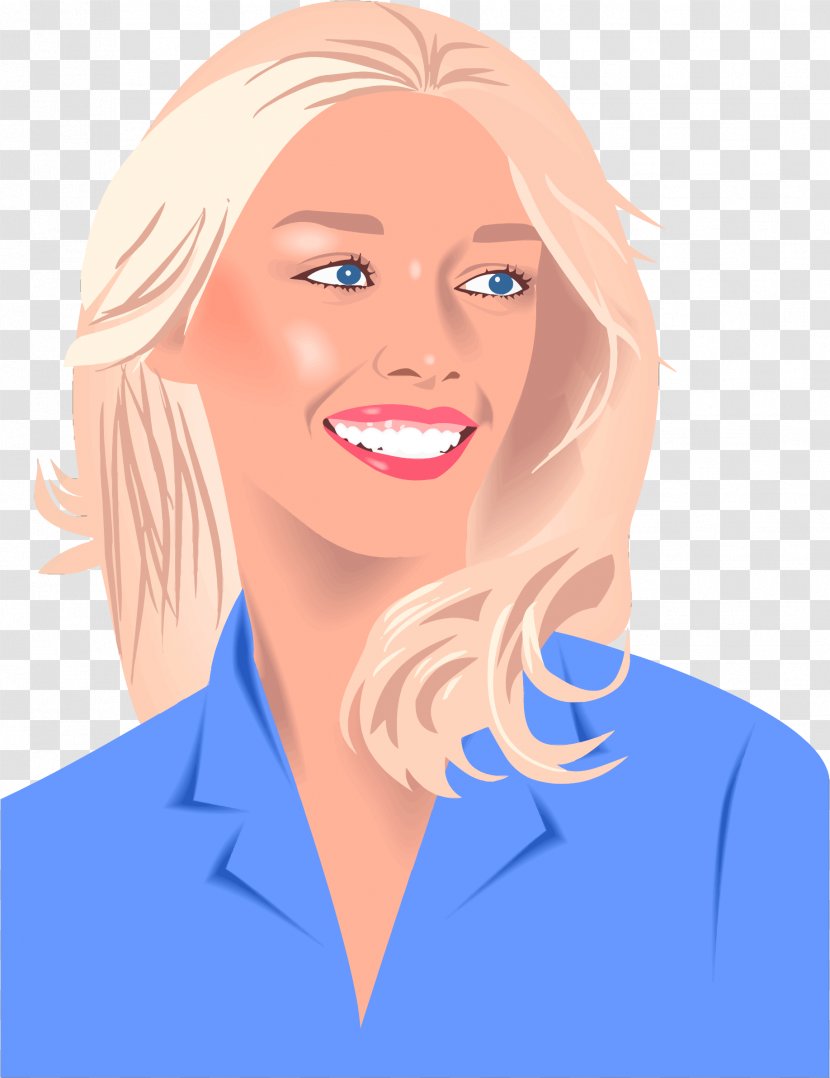 Blond Woman Clip Art - Watercolor - Woman's Day Transparent PNG