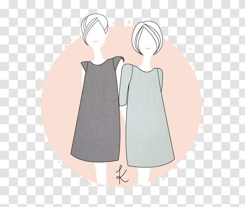 Dress Pattern Sewing Blouse Clothing - Cartoon - Kimono Transparent PNG