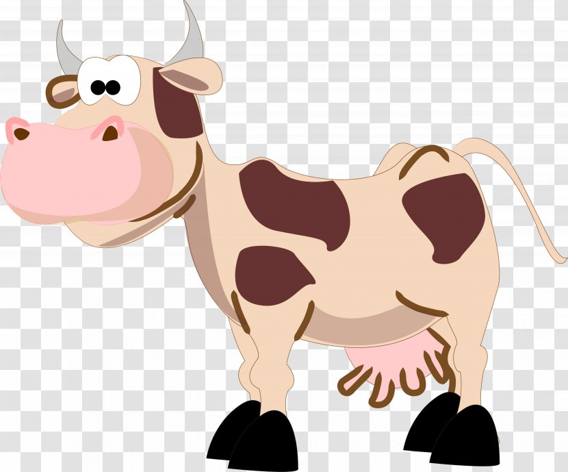 Cattle Cartoon Clip Art - Horse Like Mammal - Cow Transparent PNG