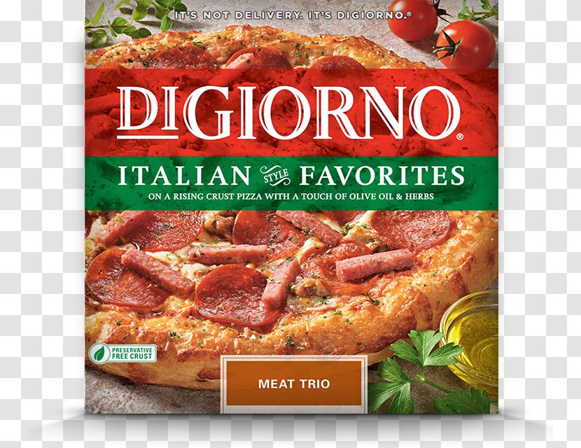 Sicilian Pizza Italian Cuisine Meatball Digiorno - Frozen Food Transparent PNG