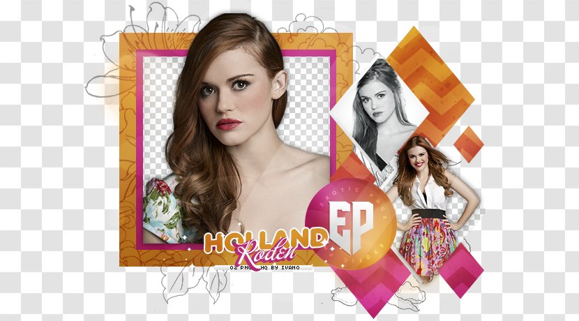Hair Coloring Brown Violet Beauty Collage - Heart - Holland Roden Transparent PNG