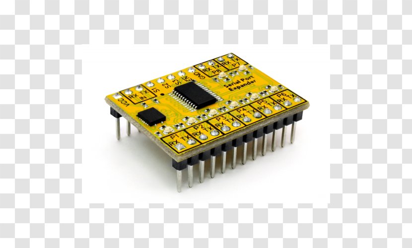 Microcontroller Serial Port Expander Computer Arduino - Electronics Accessory - Integrated Circuit Board Transparent PNG