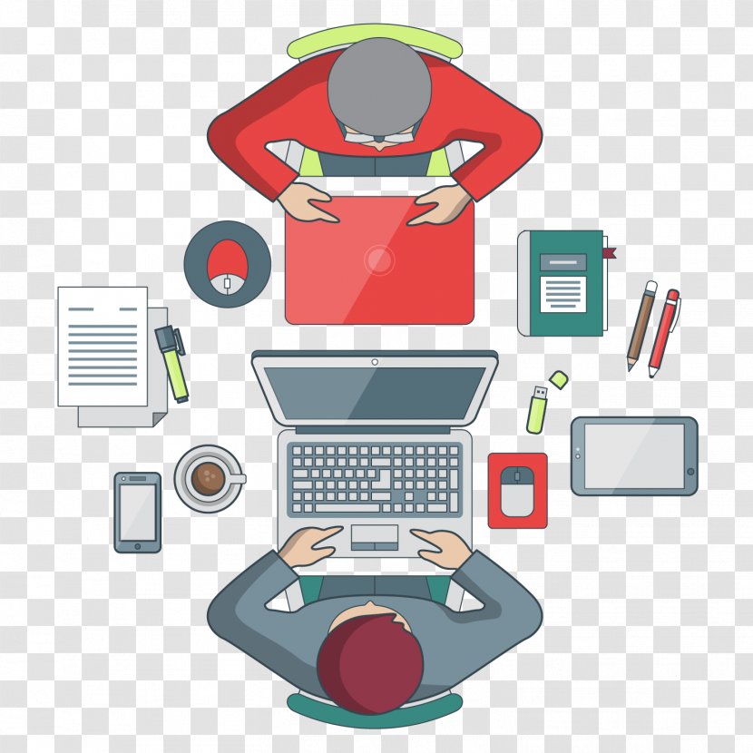 Euclidean Vector Icon - Communication - Portrait Of Man Sitting On Office Transparent PNG