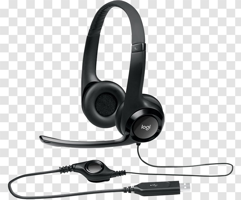 Logitech H390 Microphone Noise-cancelling Headphones - Electronic Device Transparent PNG