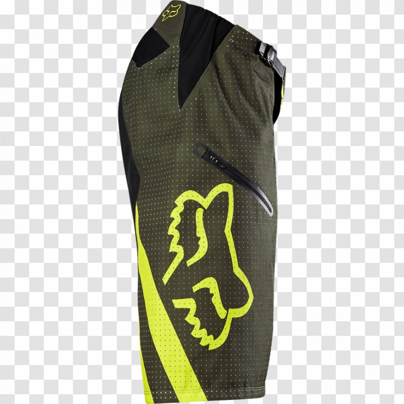 Protective Gear In Sports Downhill Mountain Biking Pants Yellow Shorts - Fox Sport Transparent PNG