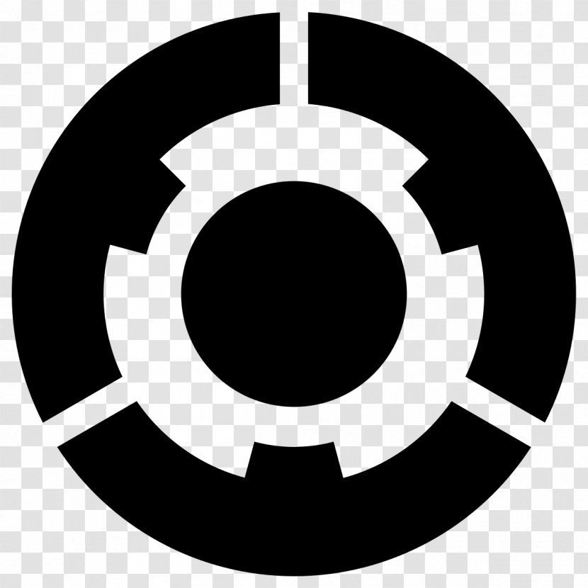 Circle Logo Symbol Clip Art Emblem - Wheel Blackandwhite Transparent PNG