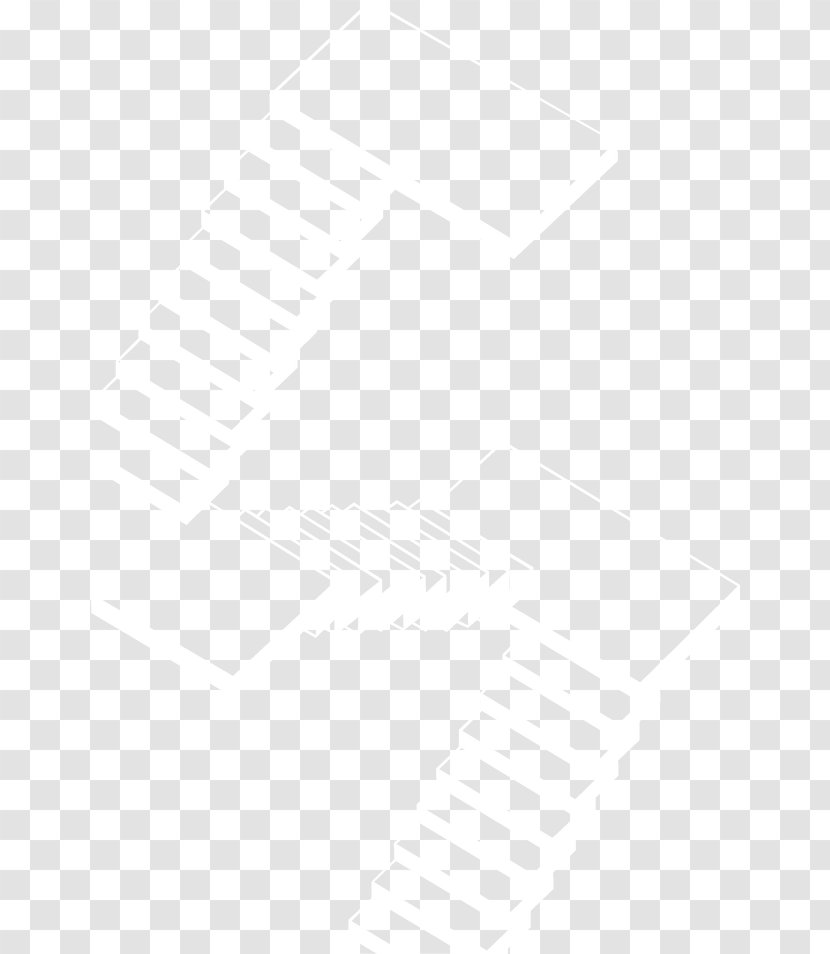 Black And White Line Angle Point - Ladder Transparent PNG
