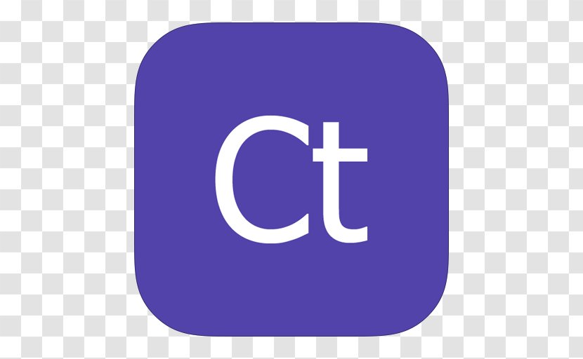 Purple Symbol Electric Blue - Operating Systems - MetroUI Apps Adobe Contribute Transparent PNG