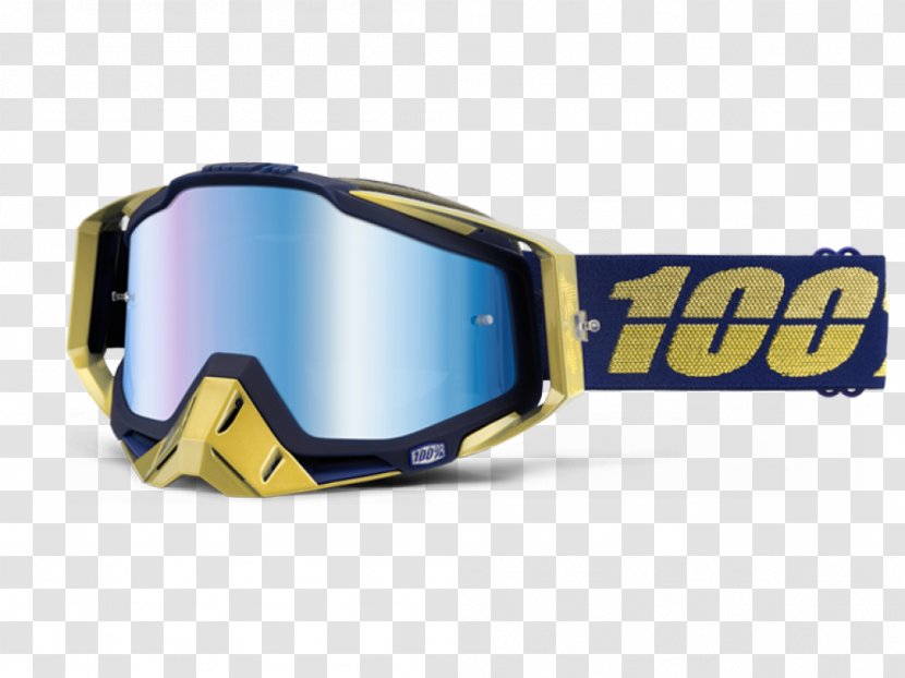 100 Percent Accuri Goggles Glasses Dirt Bike Motorcycle - Bicycle - Motocross Transparent PNG