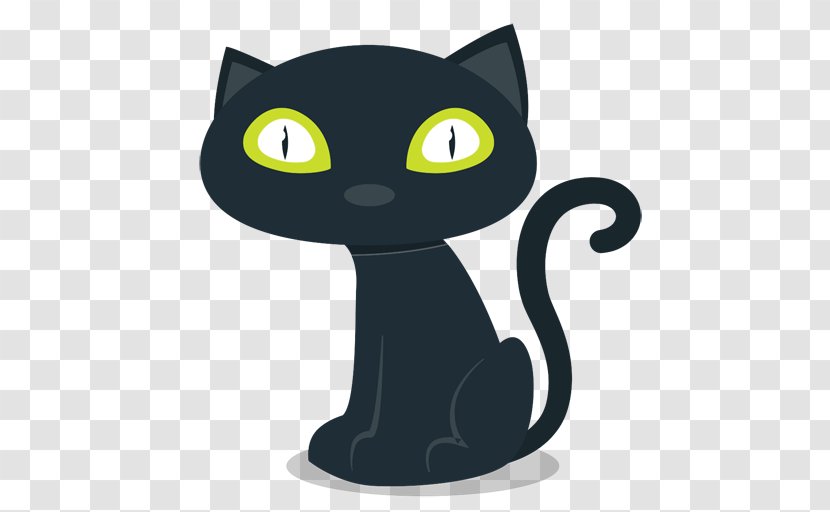 Halloween Black Cat - Kitten - Cute Elements Transparent PNG