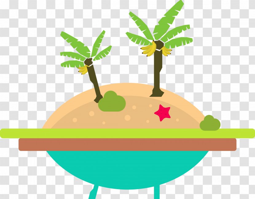 Areca Palm Arecaceae Clip Art - Grass - Vector UFO Island Transparent PNG