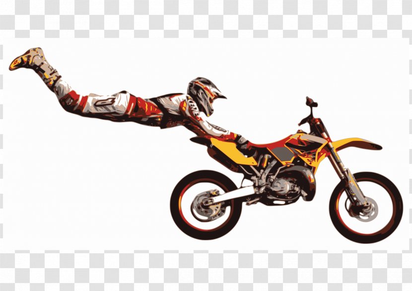 Motorcycle Stunt Riding Bicycle Motocross Transparent PNG