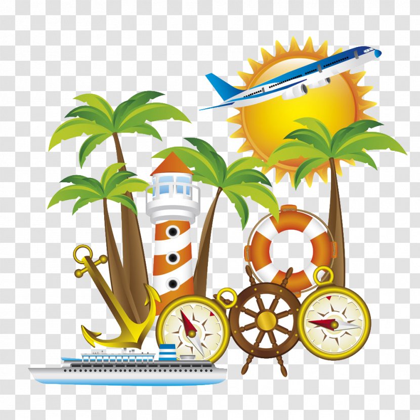 Vacation Drawing Line Art Clip - Can Stock Photo - Coco Sun Castle Cruises Transparent PNG