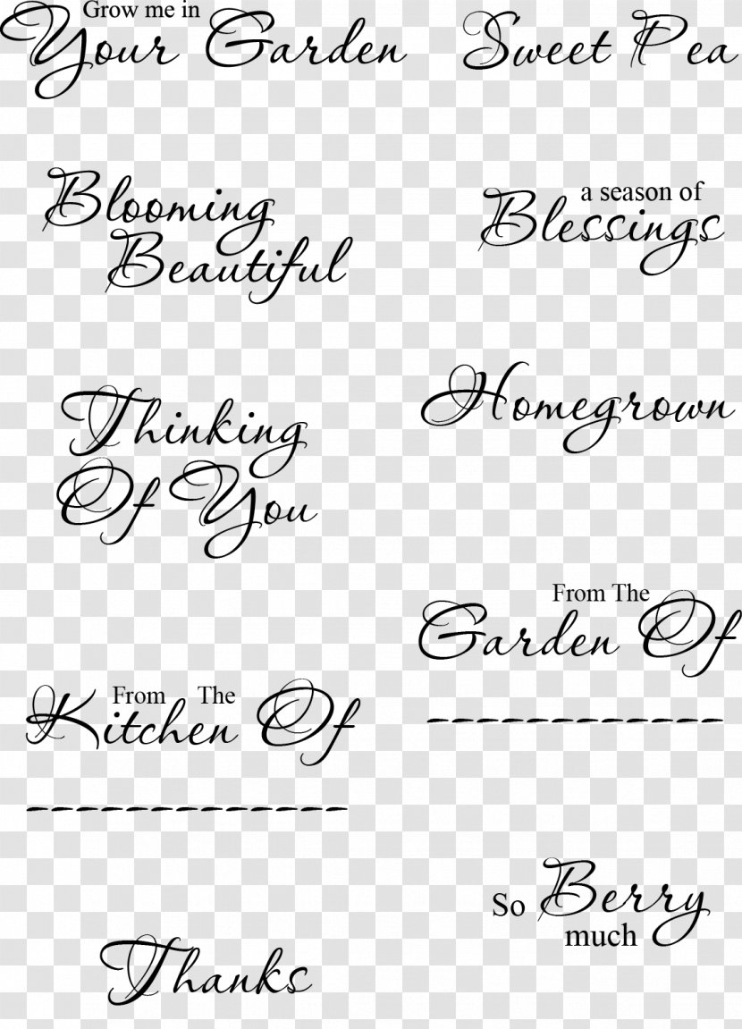 Paper Calligraphy White Handwriting Font - Black - Sentiments Transparent PNG