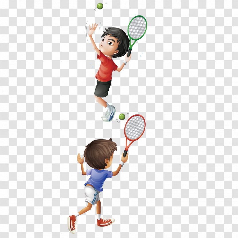 Drawing Play Illustration - Racket - Vector Tennis Transparent PNG