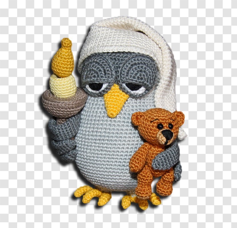 Owl Crochet Amigurumi Sewing Pattern - Flightless Bird Transparent PNG