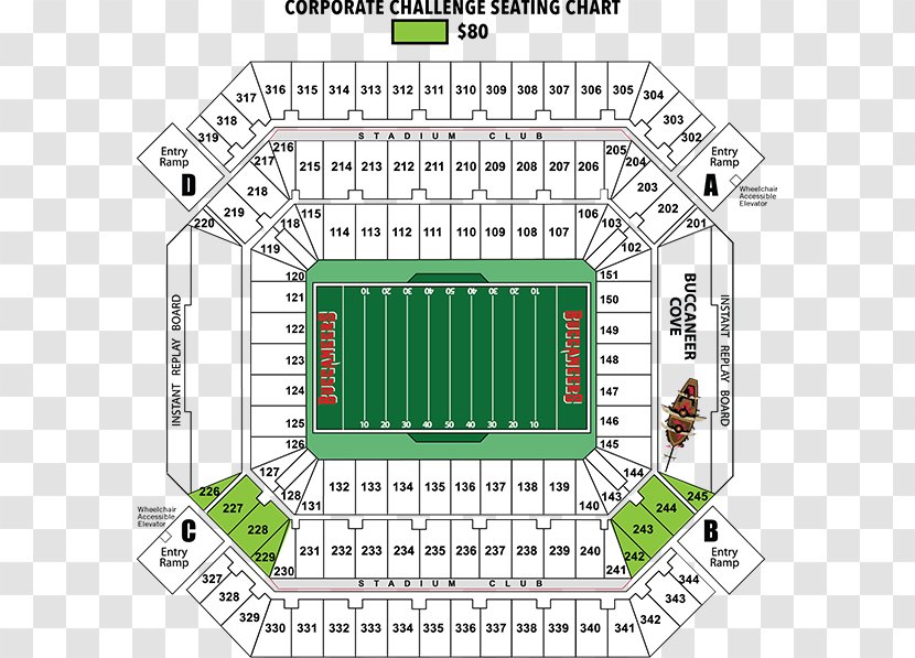 Raymond James Stadium Tampa Bay Buccaneers Sports Venue Seating Assignment - Buccaneer Limited Transparent PNG