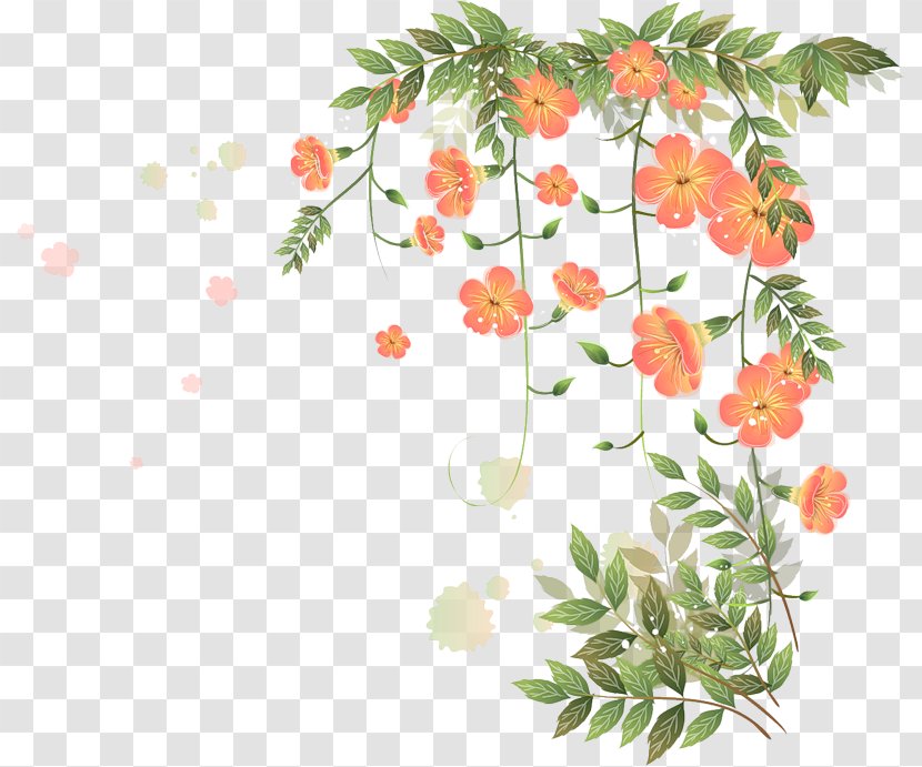 Flower Sentence - Watercolor Painting Transparent PNG