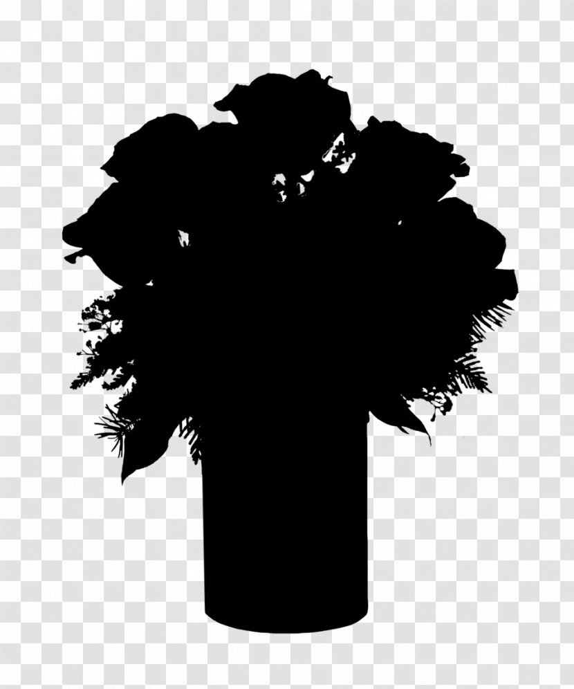 Tree Silhouette Font Black M - Plant Transparent PNG