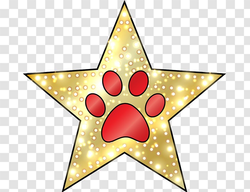 Christmas Ornament Star Point Clip Art - Lucky Dog Transparent PNG