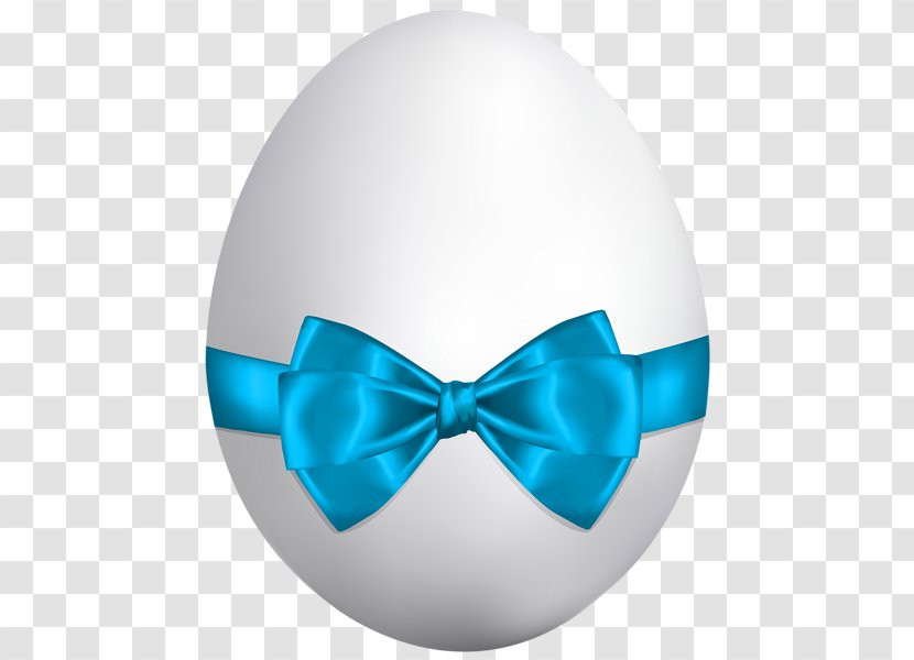 Easter Bunny Red Egg Clip Art - Blue Ribbon White Eggs Transparent PNG