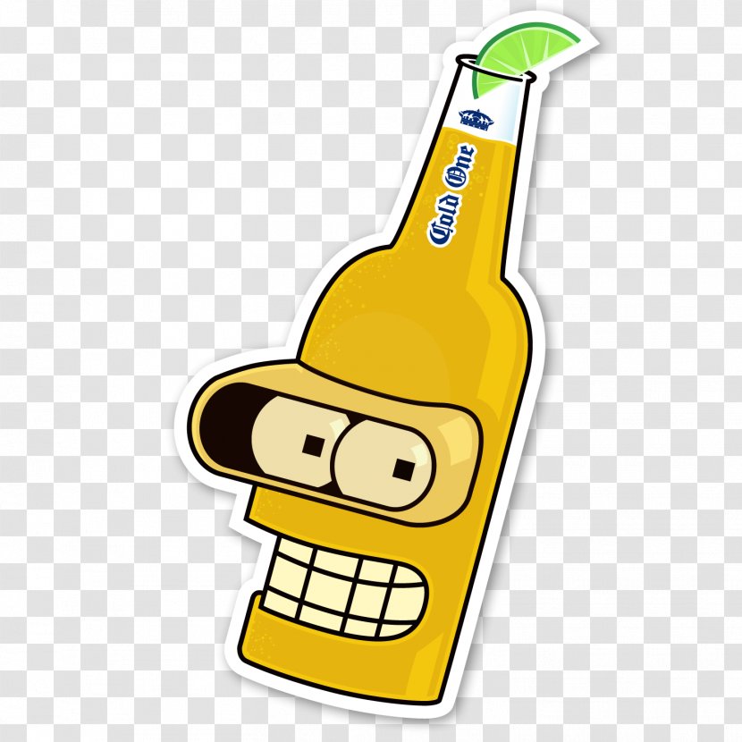 Beer Bottle Heineken Sticker Image - Finger - Bender Vector Transparent PNG