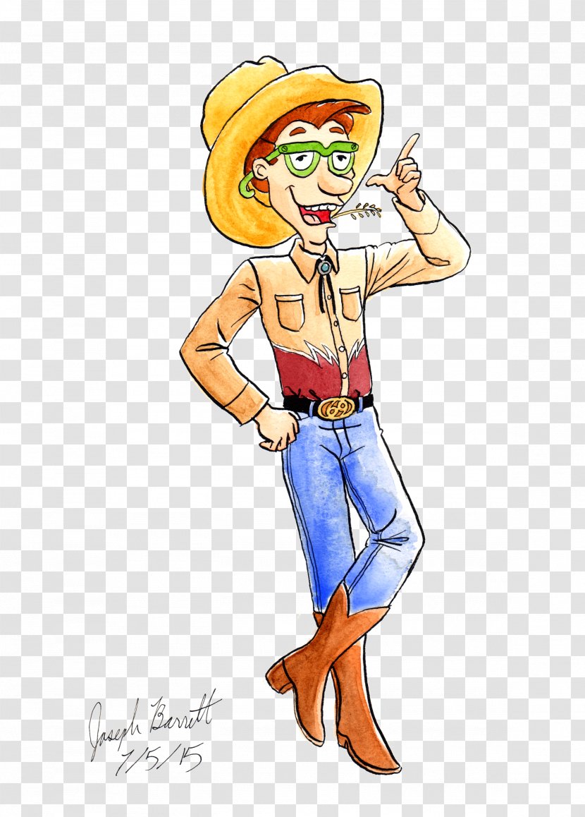 Drew Pickles Angelica Cartoon Drawing Character - Fashion Illustration - Cowboy Transparent PNG