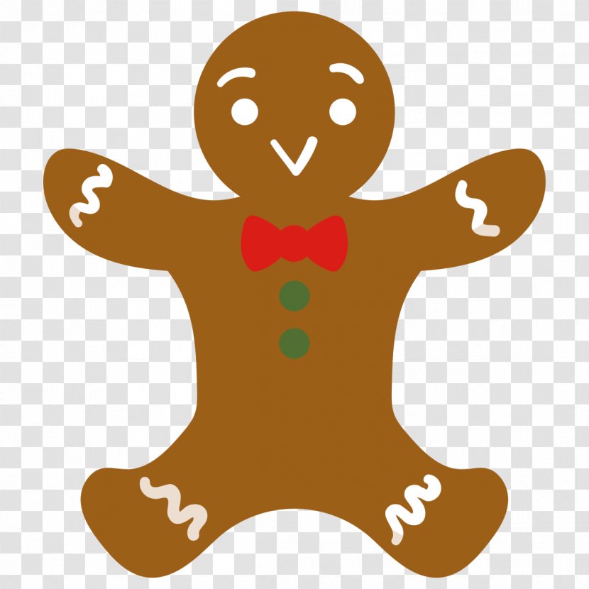 Gingerbread Man Christmas Day Biscuits Gift - Biscuit Transparent PNG